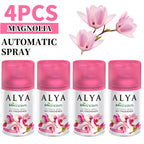 Automatic Spray Air Freshener Refill 8.45 oz 6 Scents 1-Pack and 4-Pack Odor Fighting for Home Bathroom Closet Car Office Fabric Lavender Magnolia Ocean Vanilla