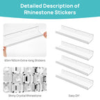 Clear Acrylic Floating Shelves Set of 4 with Hooks – Wall Mounted Display Shelf Organizer for Bathroom, Bedroom, Living Room & Kitchen | Transparent Storage Shelf for Room Decor