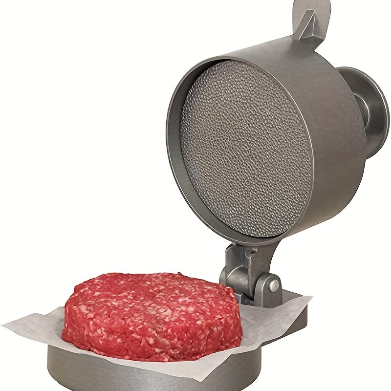 Aluminum Hamburger Patty Press Thickness-Adjustable Burger Patty Maker – Homemade Burger Press for Kitchen, BBQ & Grilling (Single & 2-Pack)
