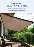 Anti-UV Sunshade Net for Garden, Greenhouse, Pergola & Terrace – Durable Sun Protection Shade Cloth for Plants & Outdoor Spaces | Brown & Black, Multiple Sizes