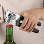 Heavy-Duty Manual Can Opener | Extra-Long Handle, Metal Build | Easy Grip