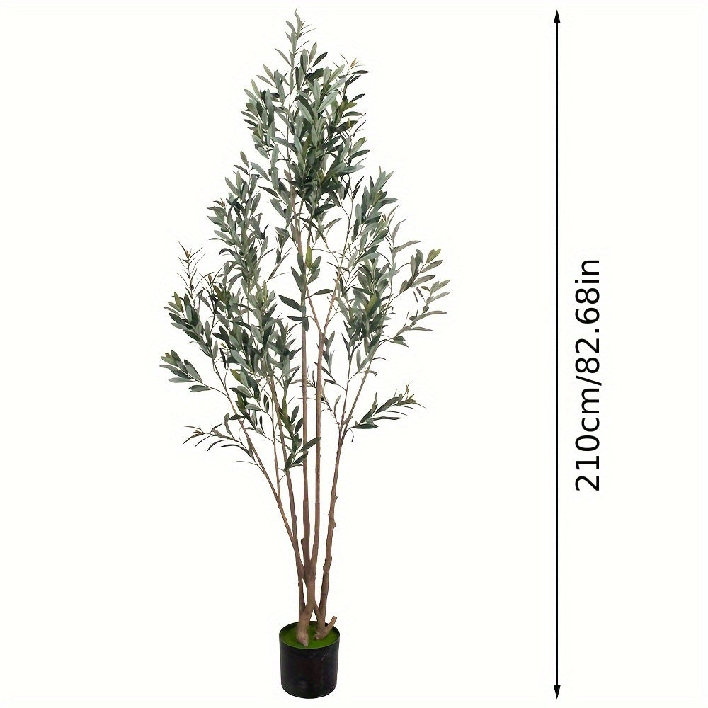 Artificial Olive Tree with Realistic Black Fruits – 4 Heights 47–83 Inch Nordic Mediterranean Faux Plant for Living Room, Kitchen, Hotel & Office | No Maintenance Indoor Decor