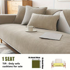 Chenille Ribbed Sofa Cover – Pet-Friendly Non-Slip Stretch Slipcover, Machine Washable Sofa Protector for 2, 3 & 4-Seater and Sectional Sofas, Modern Living Room Couch Cover