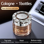 Solid Car Perfume Balm 2-Pack – Long-Lasting Light Fragrance Car Air Freshener & Interior Ornament, 5 Scent Combos: Lavender, Black Forest, Cologne, Wilderness & Gardenia Berry