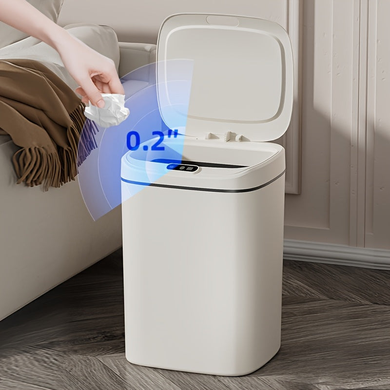 Smart Motion Sensor Touchless Trash Can with Odor-Sealing Lid Hands-Free Hygienic Waste Bin for Bathroom Office Bedroom Small Spaces 12L 16L 3.7 Gallon