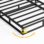 Heavy Duty Box Spring Foundation | 5", 7" & 9" High Metal Frame with Fabric Cover, Easy Assembly – Twin, Full, King