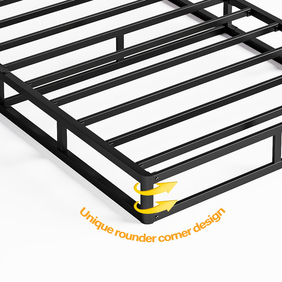 Heavy Duty Box Spring Foundation | 5", 7" & 9" High Metal Frame with Fabric Cover, Easy Assembly – Twin, Full, King