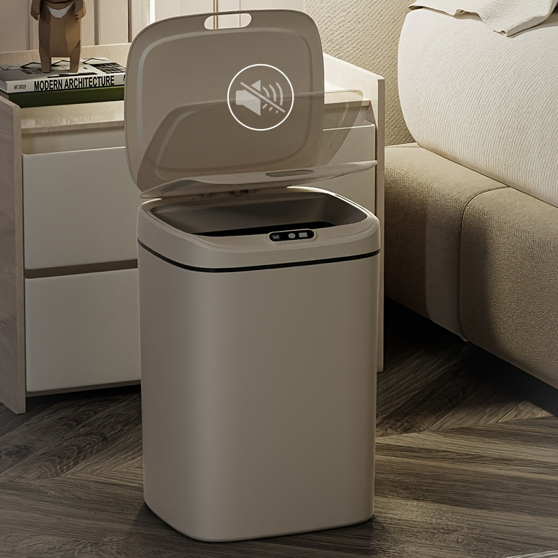 Smart Motion Sensor Touchless Trash Can with Odor-Sealing Lid Hands-Free Hygienic Waste Bin for Bathroom Office Bedroom Small Spaces 12L 16L 3.7 Gallon