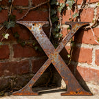 Rustic Metal Letter Wall Decor 12-Inch Tall Slim Iron Alphabet A-Z, Vintage Industrial Wall Art Sign for Home Kitchen Bar Shop, Personalized Name Monogram Holiday Gift for Christmas Thanksgiving – 26 Letters