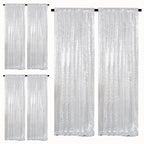 Sequin Backdrop Curtains – Glitter Party & Wedding Background Panels, 2ft×8ft per Panel, 4/6/8 Panel Sets, 29 Colors for Birthday, Stage, Bridal & Event Decor