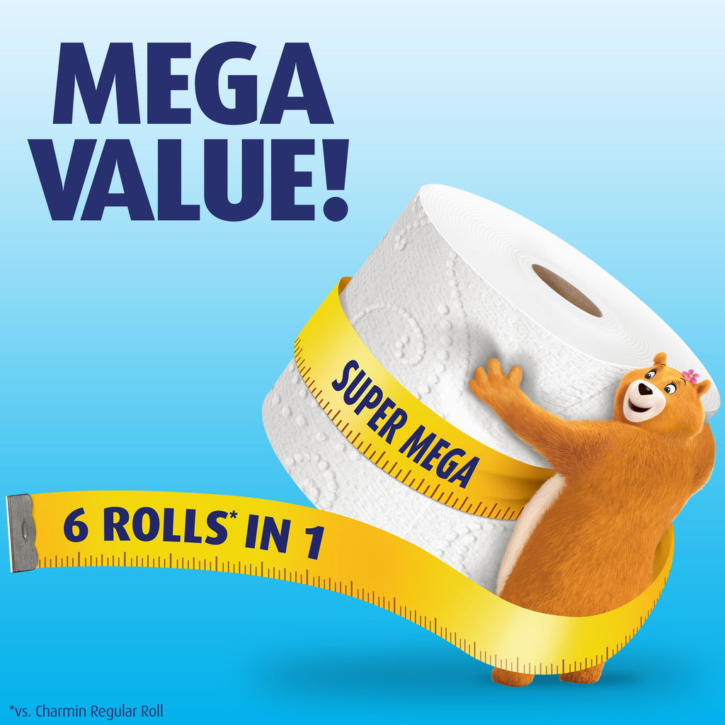 Ultra Soft Mega Roll Toilet Paper 200 Sheets – Available in 6 & 16 Count, Double & Mega Rolls, Cushiony Thick 2-Ply Bath Tissue for the Whole Family