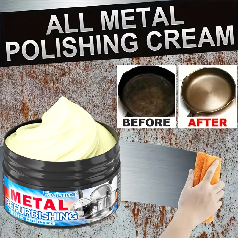 Oven Cleaning Paste & Cookware Scrub with Exfoliating Sponge - Heavy Duty Scorch Mark Remover for Pots Pans Stoves & Metal Surfaces Lavender Scented