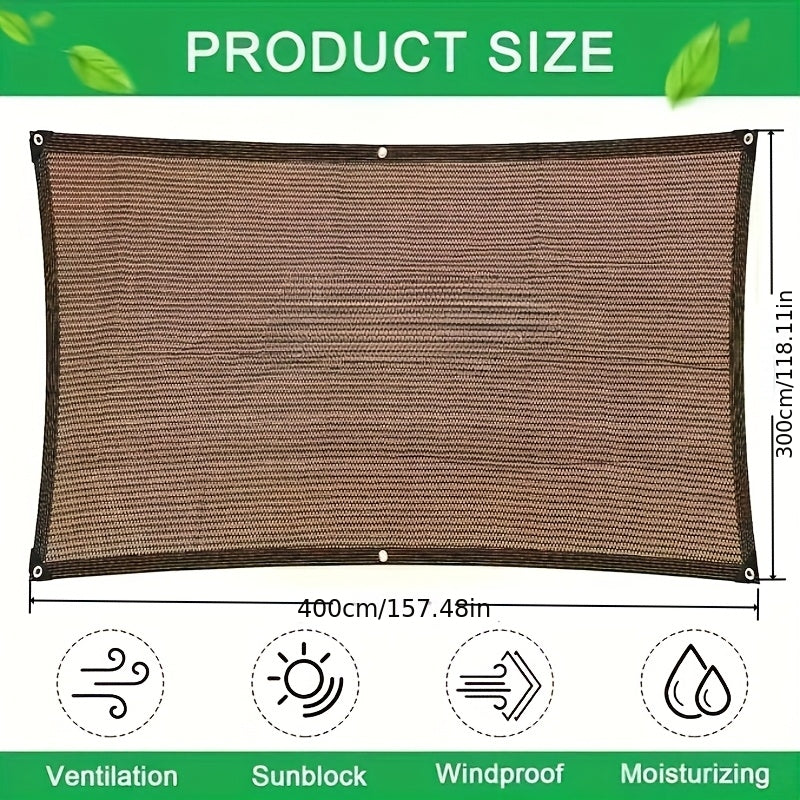Outdoor Shade Cloth UV Block Privacy Fence Screen – HDPE Sunshade Net for Patio, Garden & Lawn | Multiple Sizes & Colors with Lanyard Included