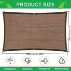 Outdoor Shade Cloth UV Block Privacy Fence Screen – HDPE Sunshade Net for Patio, Garden & Lawn | Multiple Sizes & Colors with Lanyard Included
