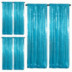 Sequin Backdrop Curtains – Glitter Party & Wedding Background Panels, 2ft×8ft per Panel, 4/6/8 Panel Sets, 29 Colors for Birthday, Stage, Bridal & Event Decor