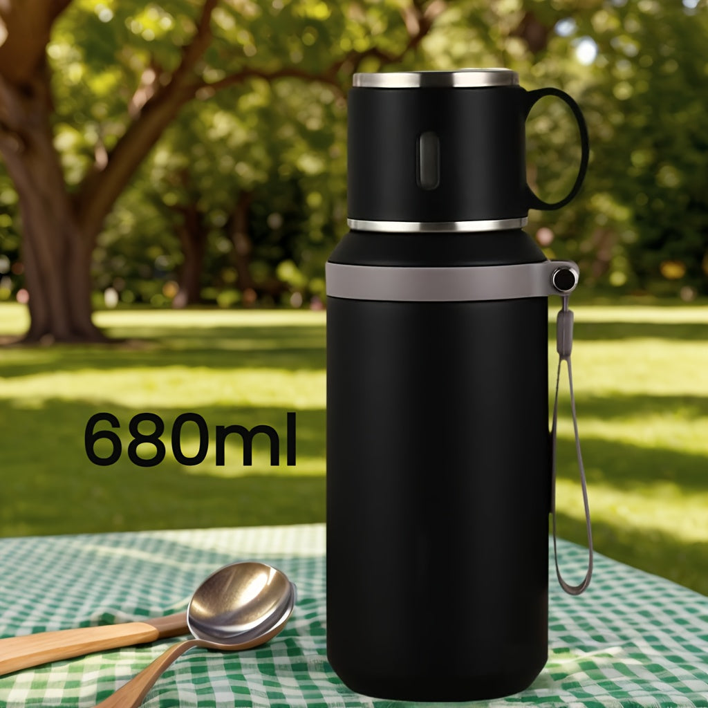 Vacuum Insulated Tumbler 22.99oz 316 Stainless Steel Travel Mug with Lid | Hot 8H Cold 24H Coffee Cup for Camping Hiking Daily Use