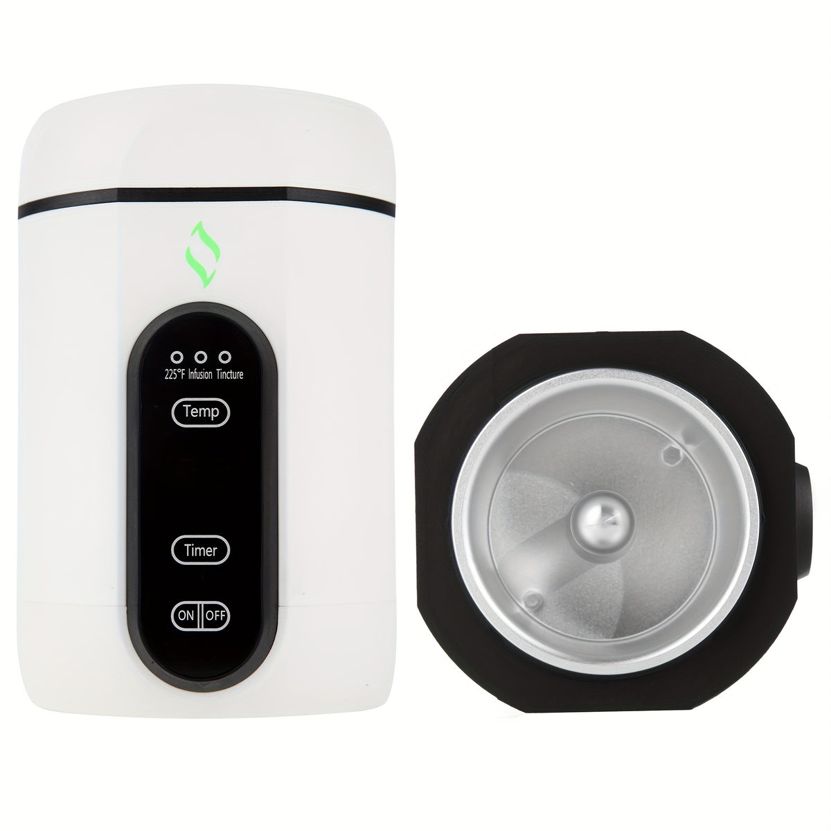 Elemax Decarboxylator — Herb Decarbing & Infusing Machine with Central Heating, 3 Temperature Settings for Butter, Oil & Tinctures, Odor-Sealed, 250ml Capacity, White
