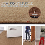 Runner Rug for Hallway Entryway Kitchen – Indoor Outdoor Non-Slip Rubber Backing, 200+ Custom Sizes, 8 Colors, Stain Resistant Low Pile Carpet Runner