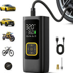 Cordless Tire Inflator 210PSI 22-Cylinder Digital Pressure Gauge Rechargeable LED Light Portable Air Pump for Car Motorcycle Bicycle Ball