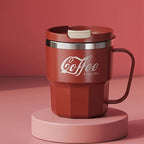 Double Wall Insulated Stainless Steel Coffee Mug with Lid – Reusable Travel Cup for Hot & Cold Drinks, Dishwasher Safe, Multiple Colors – Perfect Gift for Office, Camping & Holidays