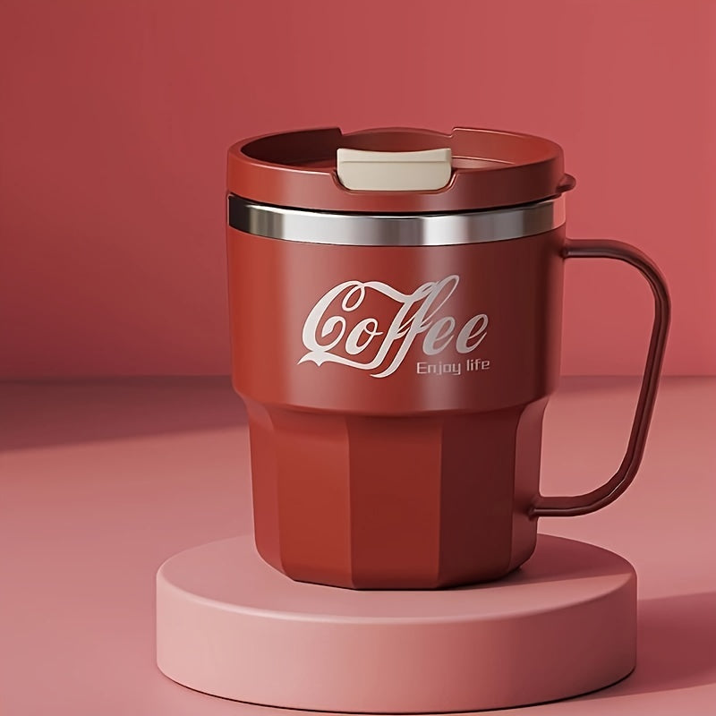 Double Wall Insulated Stainless Steel Coffee Mug with Lid – Reusable Travel Cup for Hot & Cold Drinks, Dishwasher Safe, Multiple Colors – Perfect Gift for Office, Camping & Holidays