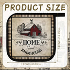 Farmhouse Rooster Pot Holders Set of 12 with Pocket - Heat Resistant Polyester Oven Mitts Hot Pads and Cookie Bags for Baking Cooking and Gifting - Fun Kitchen Potholder Gift Set