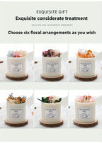 Scented Candles Gift Set for Women 8oz Eternal Flower Home Fragrance Candle – Gardenia Lavender Birthday Valentine Anniversary Christmas Gift
