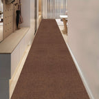Non-Slip Hallway Runner Rug Self-Adhesive TPR Backing Ultra-Thin 0.4mm 5 Colors 6 Sizes for Kitchen Bedroom Living Room Entryway Hardwood Floors