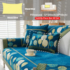 Bohemian Chenille Sofa Cover Tree Embroidery Print Thick Non-Slip Pet Friendly One-Piece Couch Protector Armchair Loveseat 3 4 Seater