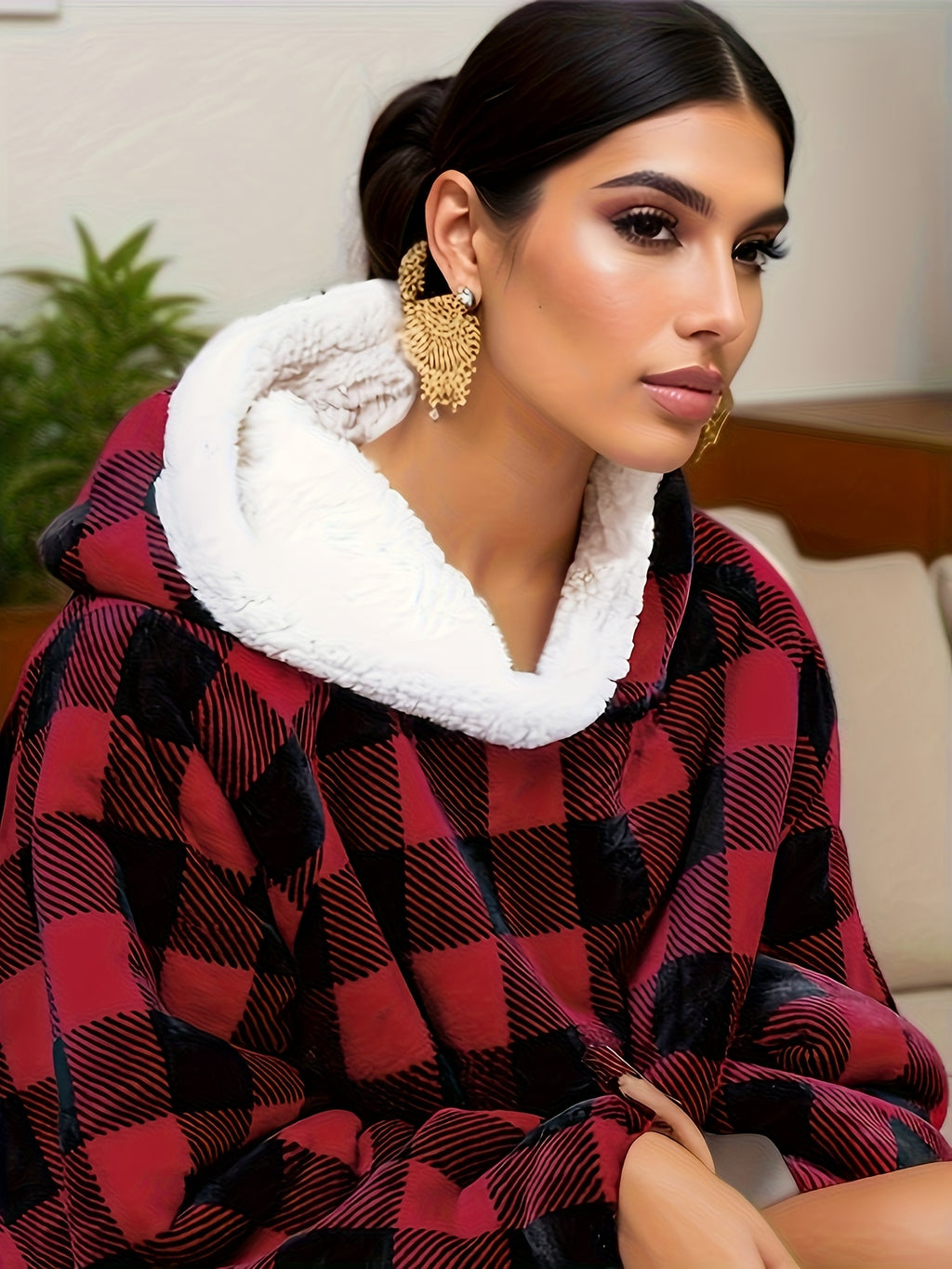 Wearable Blanket Hoodie Oversized Flannel with Pockets Super Soft Warm Cozy Sweatshirt Blanket for Women Men Adult Winter Extra Long Multiple Colors