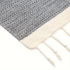 Turkish Cotton Tassel Hand Towels 2-Pack – Diamond Lattice Scandinavian Design, Soft Decorative Towels for Bathroom, Kitchen & Yoga | 7 Colors