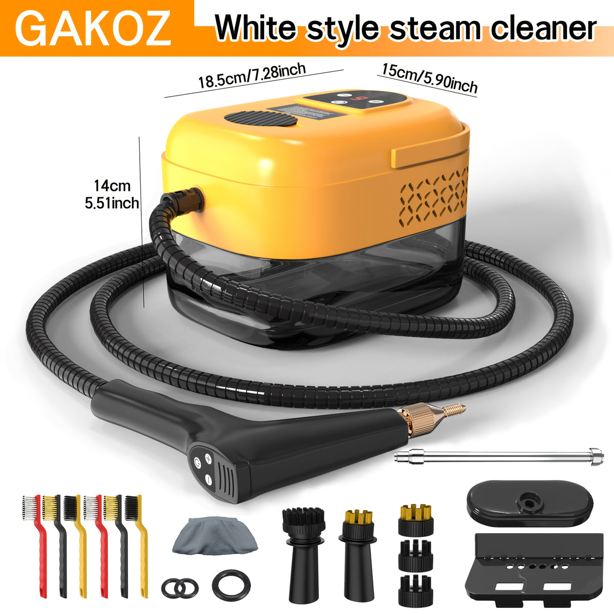 Steam Cleaner Multi-Model – High-Pressure Handheld with LCD Display, Gear Adjustment & 40oz Tank | One-Key, DMT02, D05 & XL Capacity CA02 for Kitchen, Carpet & Sofa