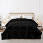 All Season Comforter with Corner Tabs & Box Stitching – Soft Fluffy Lightweight Hotel-Quality Duvet Insert for Twin Queen King, Breathable Year-Round Bedding