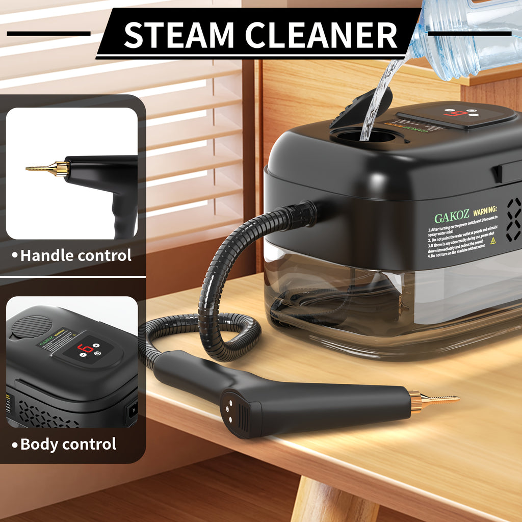 Steam Cleaner Multi-Model – High-Pressure Handheld with LCD Display, Gear Adjustment & 40oz Tank | One-Key, DMT02, D05 & XL Capacity CA02 for Kitchen, Carpet & Sofa