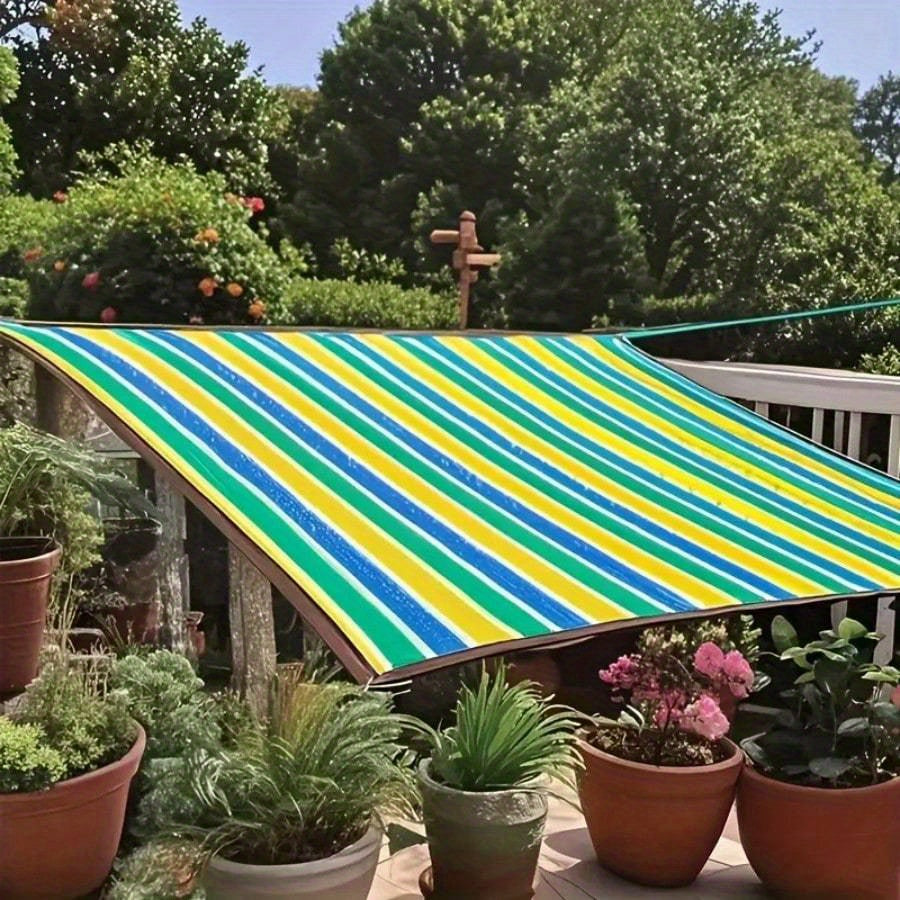 Shade Cloth UV Resistant HDPE Sunshade Net Outdoor Garden Canopy Sun Shade Cover 85% Blockage Multicolor Rectangular