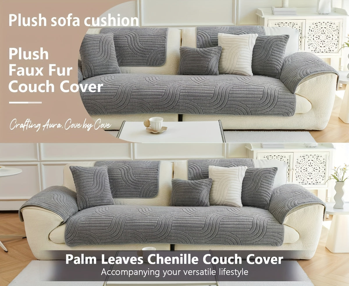 Bohemian Plush Sofa Cushion Cover Christmas Decorative Non-Slip Machine Washable Pet-Friendly All-Season Pillow Cover for Living Room Bedroom Office Home Decor