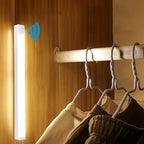 LED Motion Sensor Cabinet Lights 6-Pack, USB Rechargeable Magnetic Indoor Night Light Strips for Stairs, Shelves & Closets – 3.94in / 7.87in / 11.81in