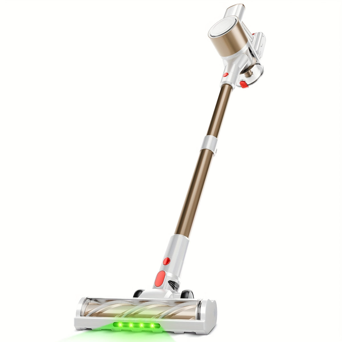 Cordless Stick Vacuum Cleaner 51-68KPa – 3-Speed Adjustable, 45-Min Runtime, Detachable Handheld, LED Floor Brush for Pet Hair, Carpet & Hard Floor