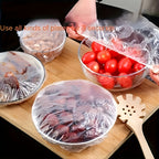 700pcs Reusable Flexible Food Preservation Lids – Transparent Telescopic Bowl & Plate Sealing Covers, Microwave Safe, Dustproof, Fridge Organizer, Value Pack