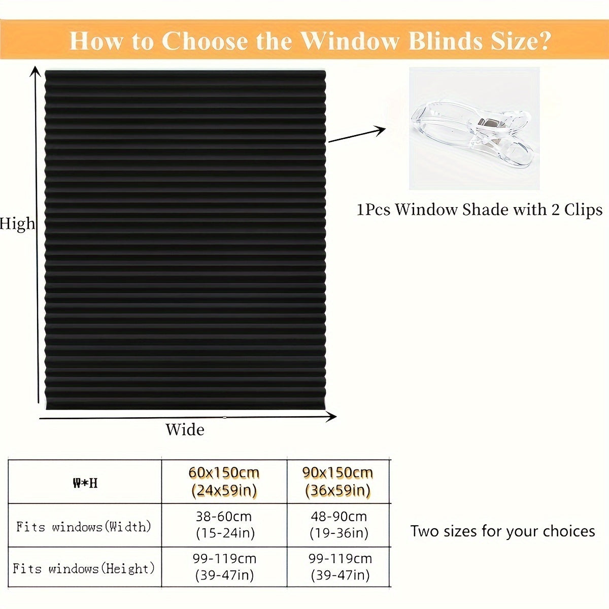 Cordless Pleated Window Shades 6 Pack No Drill - Light Filtering Room Darkening Blinds with Clips, Child Safe, 5 Colors 2 Sizes for Bedroom Living Room Office