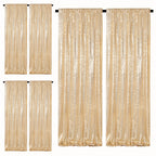 Sequin Backdrop Curtains – Glitter Party & Wedding Background Panels, 2ft×8ft per Panel, 4/6/8 Panel Sets, 29 Colors for Birthday, Stage, Bridal & Event Decor