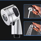 Handheld Shower Head Kit with Bracket, Diverter & Telescopic Hose – High-Pressure Faucet Adapter Shampoo Spray Set for Bathroom Sink, Travel & Portable Shower Use