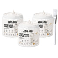 White Wood Repair Paste Kit with Paint Brush – Touch-Up Filler for Baseboards, Cabinets, Doors, Furniture & Wall Trim | Covers Scratches, Chips, Scuffs & Faded Spots | 2 or 3 Piece Set
