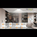 Rechargeable Motion Sensor Ceiling Light with Remote – 5 Brightness Levels 4 Color Temperatures Dimmable Wireless LED Light for Closet Shower Pantry Hallway Porch Shed