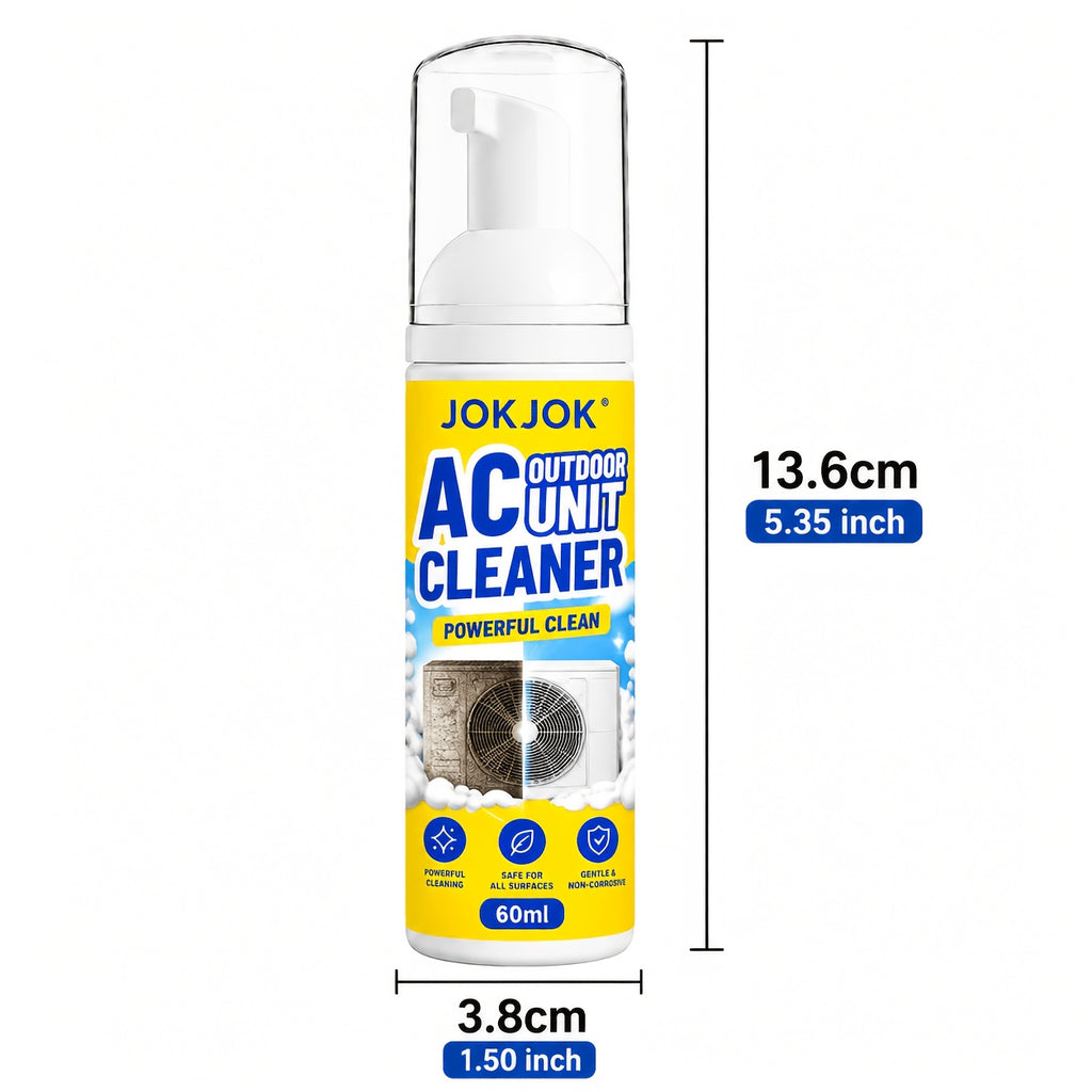 HVAC Coil Cleaner Spray for Indoor & Outdoor AC Units – Removes Dirt Buildup from Evaporator & Condenser Coils, Vents & Cooling Systems, Improves Airflow Efficiency, Easy Home HVAC Maintenance 60ml
