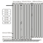Room Darkening Blackout Curtains 4-Pack – Grommet Top Plain Weave Sun Blocking Drapes for Living Room & Bedroom, 9 Colors, 7 Size Options, Woven Polyester