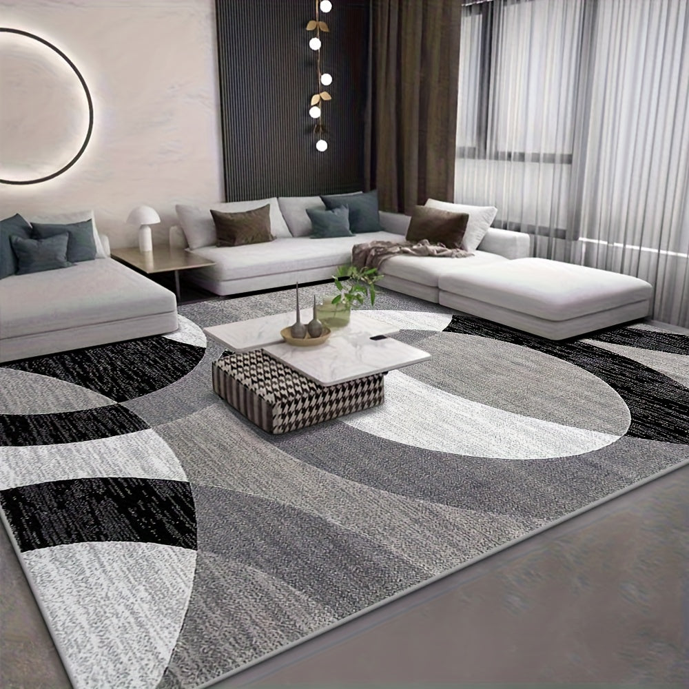 850gsm Velvet Abstract Geometric Area Rug – Bohemian Vintage Style, Non-Slip Backing, Machine Washable | Living Room, Bedroom & Office | 40x63 to 79x118 in | Nuvia Haven