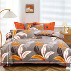Floral Print Duvet Cover Set 3 Piece – Microfiber Flower & Plant Print Soft Breathable Bedding, 1 Duvet Cover + 2 Pillowcases, No Insert, Twin Full Queen King, Bedroom & Guest Room Decor