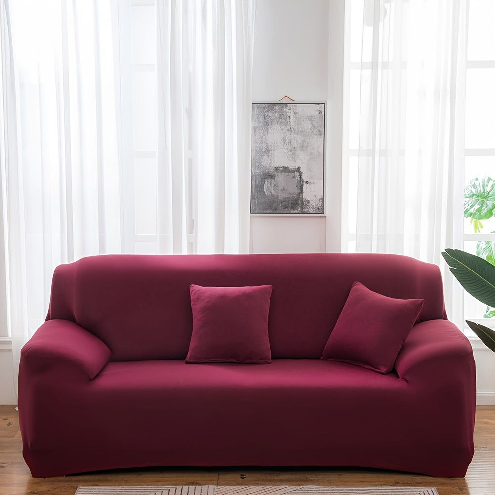 Printed L Shape Sofa Cover with Pillowcase – High Stretch Elastic Spandex Slipcover for 1 2 3 4 Seater Sectional, Pet Dog Furniture Protector for Living Room