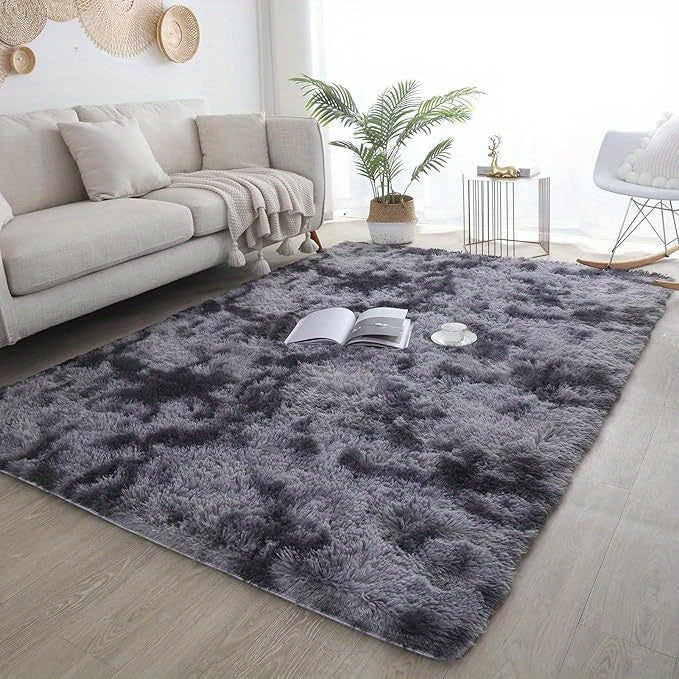 Plush Soft Long-Haired Area Rug – Machine Washable Warm Shaggy Carpet for Bedroom, Living Room, Kitchen & Bathroom, Multiple Colors, 5x8ft or 6x9ft